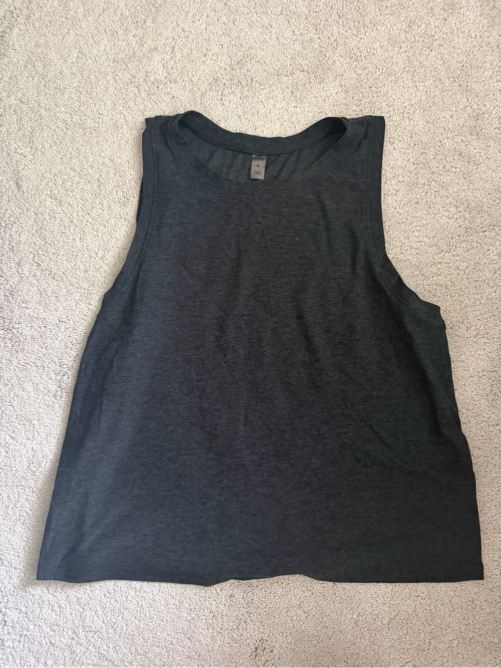 Beyond Yoga Black Scoop-Neck Muscle Tank